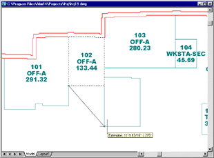 image of a floor plan showing the Move action