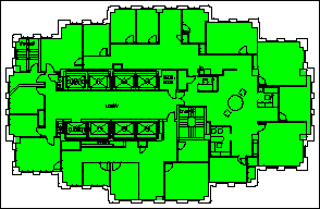 drawing showing the extent of internal gross area